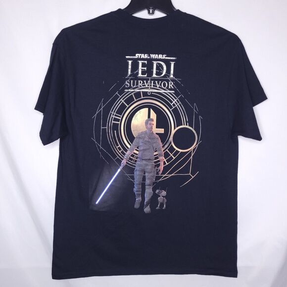 Star Wars Jedi Survivor T Shirt Mens Large Black - Picture 1 of 9